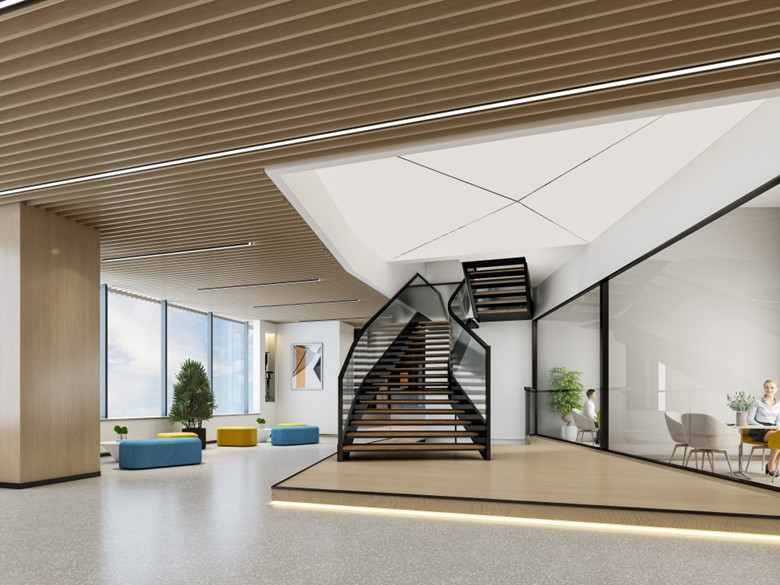 4000平辦公室設計布局效果-第1張圖片-上海古都建筑設計集團 4000平辦公室設計布局效果-第1張圖片-上海古都建筑設計集團