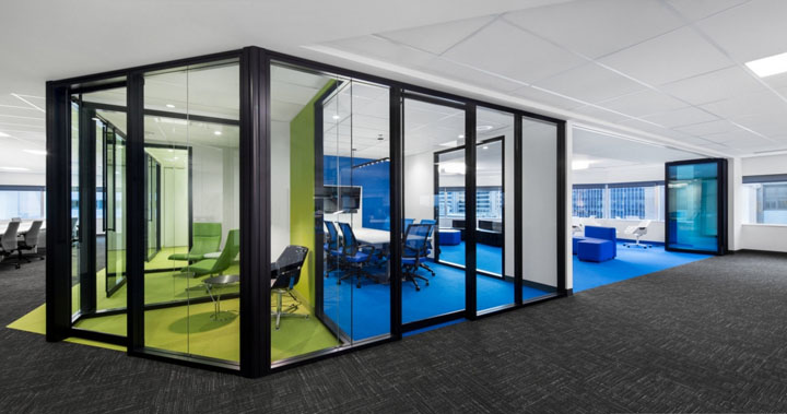 4100平米極簡而凝練的辦公空間設計布局圖-第3張圖片-上海古都建筑設計集團 4100平米極簡而凝練的辦公空間設計布局圖-第3張圖片-上海古都建筑設計集團