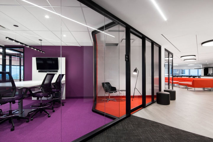 4100平米極簡而凝練的辦公空間設計布局圖-第5張圖片-上海古都建筑設計集團 4100平米極簡而凝練的辦公空間設計布局圖-第5張圖片-上海古都建筑設計集團