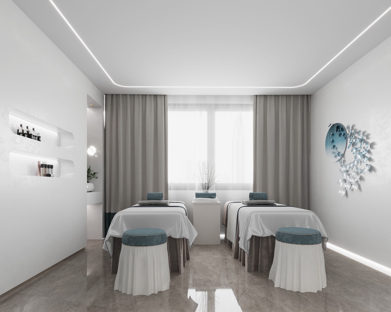 徐匯區1080平美容機構設計布局效果-第2張圖片-上海古都建筑設計集團 徐匯區1080平美容機構設計布局效果-第2張圖片-上海古都建筑設計集團