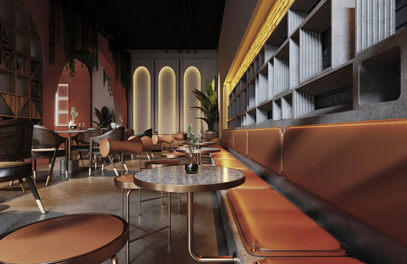 500平米咖啡廳設計裝修布局效果-第3張圖片-上海古都建筑設計集團 500平米咖啡廳設計裝修布局效果-第3張圖片-上海古都建筑設計集團