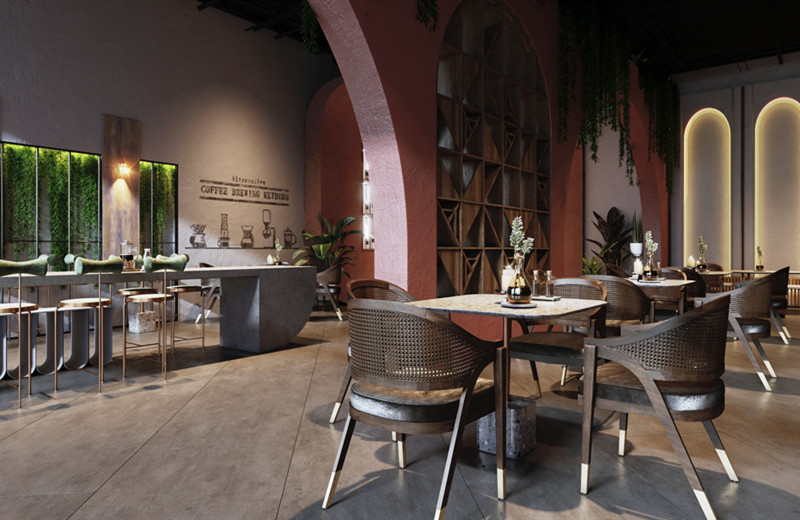 500平米咖啡廳設計裝修布局效果-第4張圖片-上海古都建筑設計集團 500平米咖啡廳設計裝修布局效果-第4張圖片-上海古都建筑設計集團