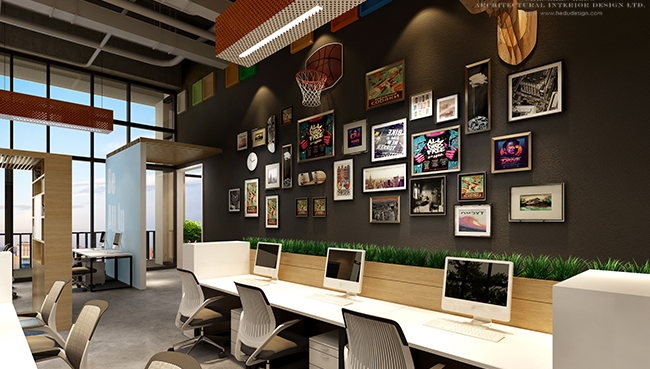 網絡傳媒公司辦公室設計裝潢實景圖-第4張圖片-上海古都建筑設計集團 網絡傳媒公司辦公室設計裝潢實景圖-第4張圖片-上海古都建筑設計集團