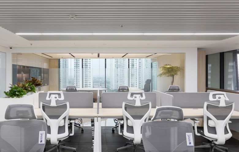 900平米科技公司新辦公室設計布局-第5張圖片-上海古都建筑設計集團 900平米科技公司新辦公室設計布局-第5張圖片-上海古都建筑設計集團