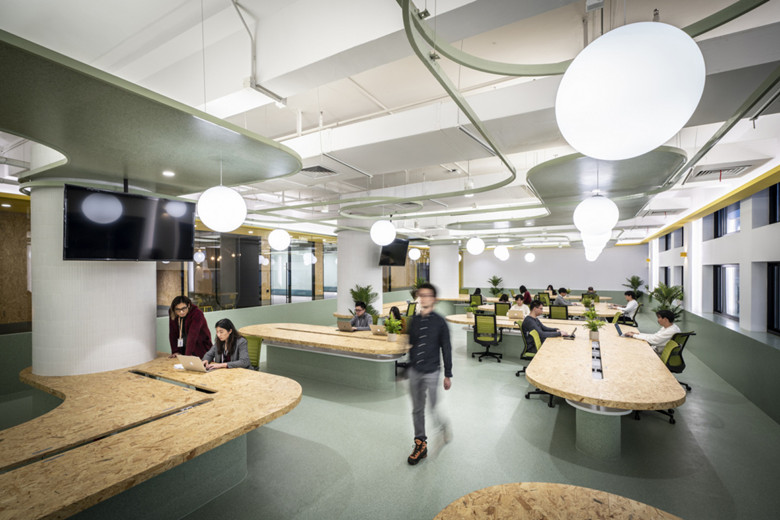 上海辦公室設計2600㎡電子公司辦公室裝修-第7張圖片-上海古都建筑設計集團 上海辦公室設計2600㎡電子公司辦公室裝修-第7張圖片-上海古都建筑設計集團