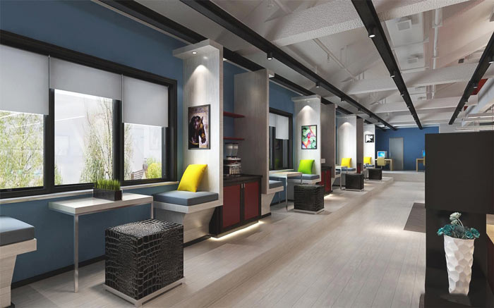 松江文化傳媒企業辦公室設計方案-第2張圖片-上海古都建筑設計集團