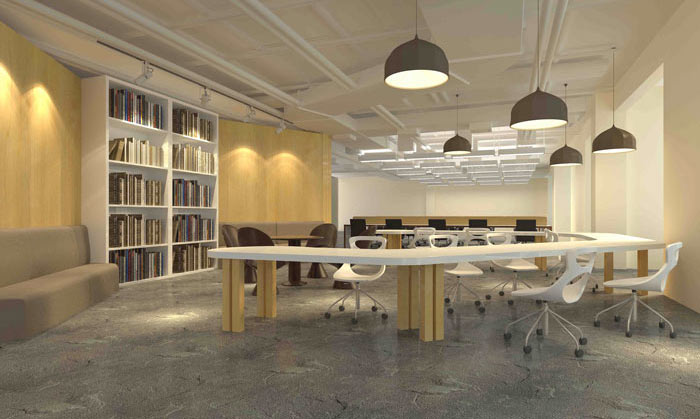 松江文化傳媒企業辦公室設計方案-第3張圖片-上海古都建筑設計集團