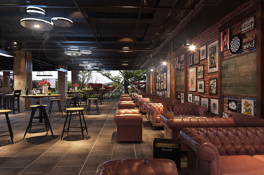 200平燒烤店鋪設計裝潢實景圖-第3張圖片-上海古都建筑設計集團 200平燒烤店鋪設計裝潢實景圖-第3張圖片-上海古都建筑設計集團